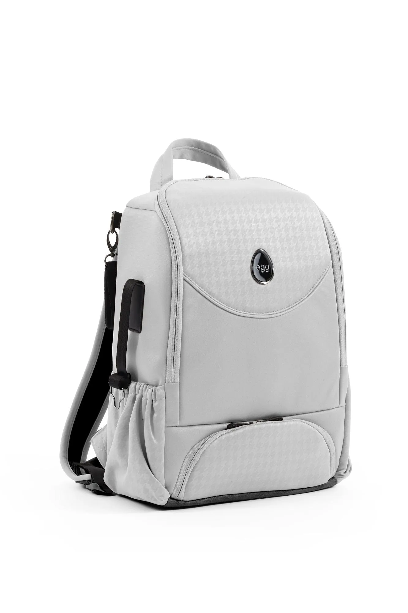 Egg 3 Luxury Pebble 360 PRO 2 Travel System - Houndstooth Silver