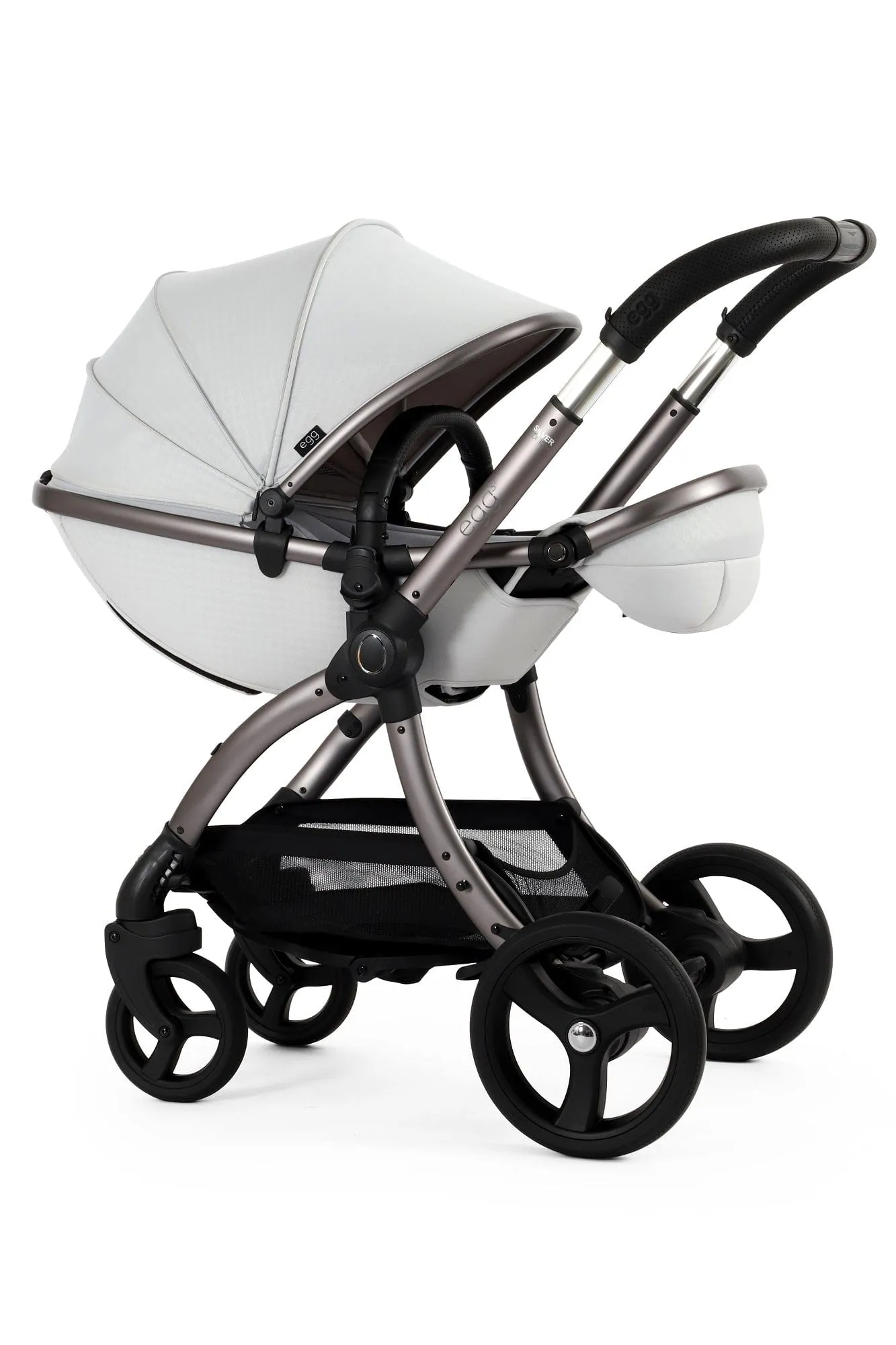 Egg 3 Luxury Pebble 360 PRO 2 Travel System - Houndstooth Silver