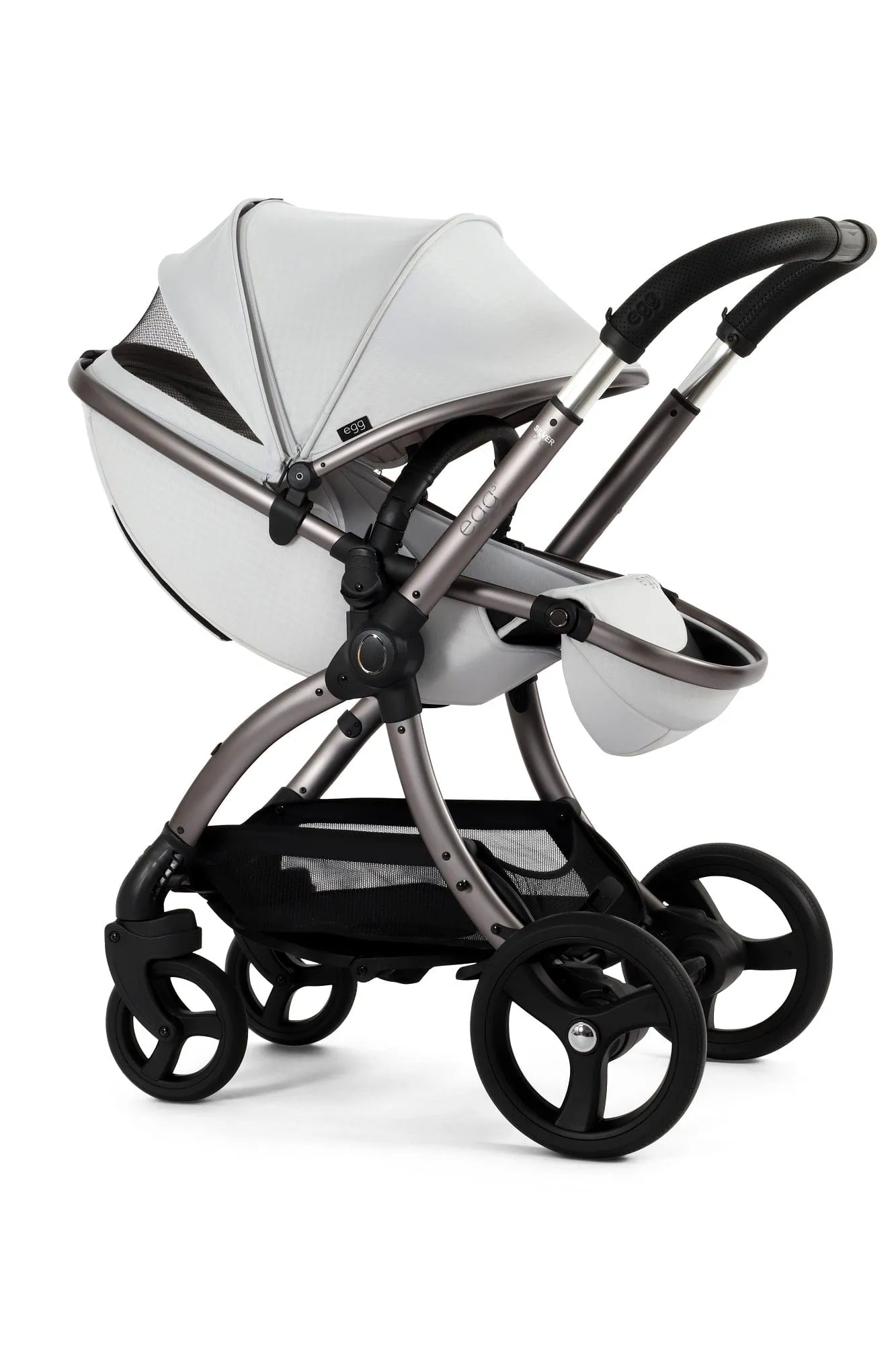 Egg 3 Luxury Pebble 360 PRO 2 Travel System - Houndstooth Silver