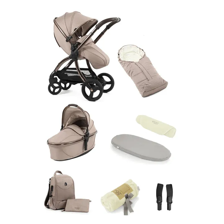 Egg 3 Snuggle 9-Piece Bundle - Houndstooth Almond