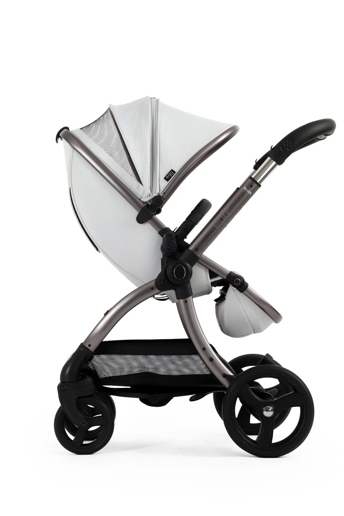 Egg 3 Stroller and Carrycot - Houndstooth Silver
