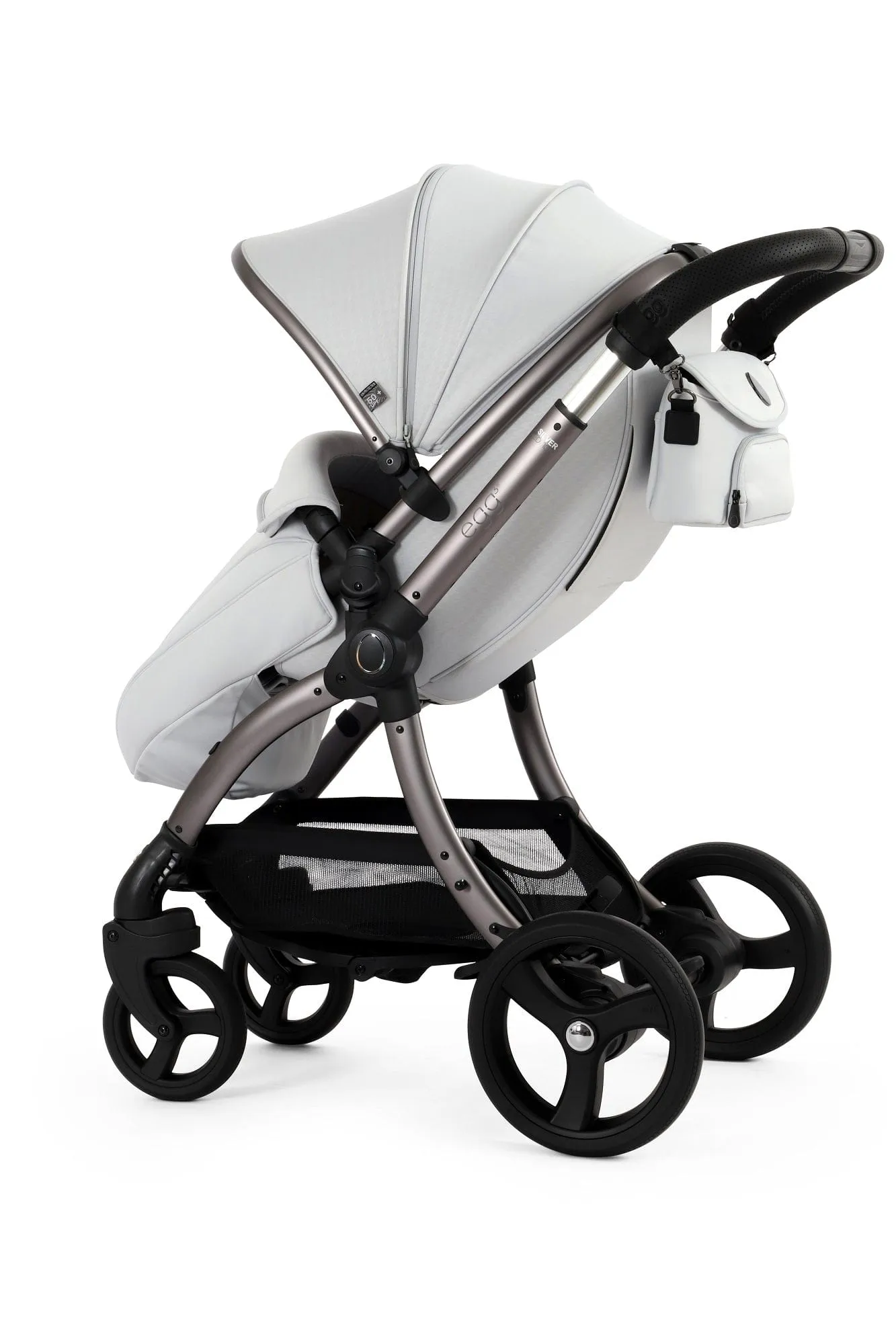 Egg 3 Stroller and Carrycot - Houndstooth Silver