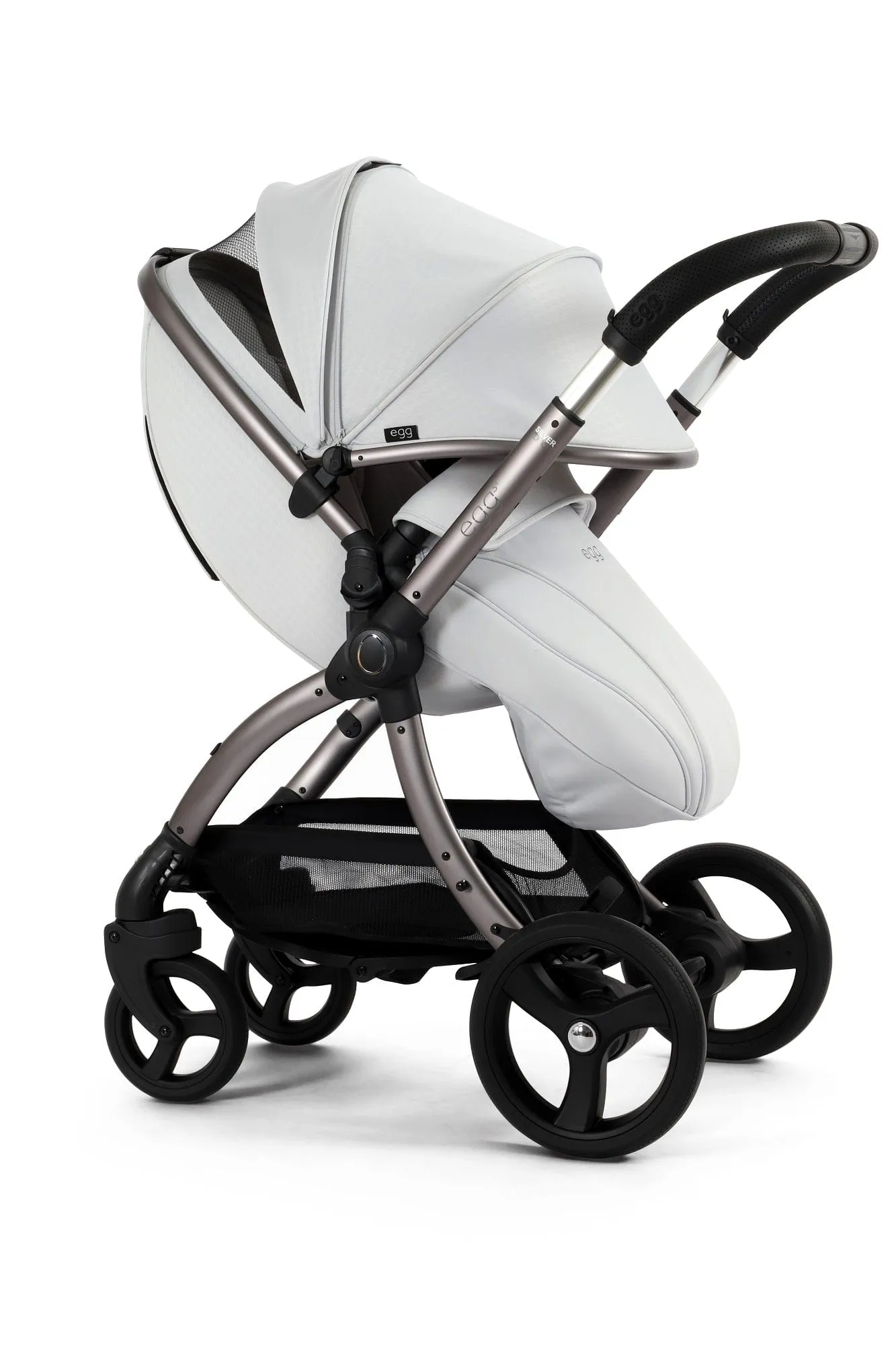 Egg 3 Stroller and Carrycot - Houndstooth Silver