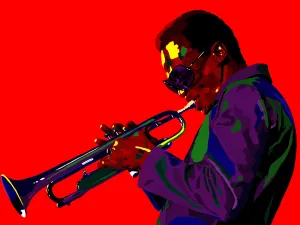 Electric Miles - Miles Davis portrait art - Limited Edition Giclee Wall Art Prints & Wall Decor - Vakseen Art