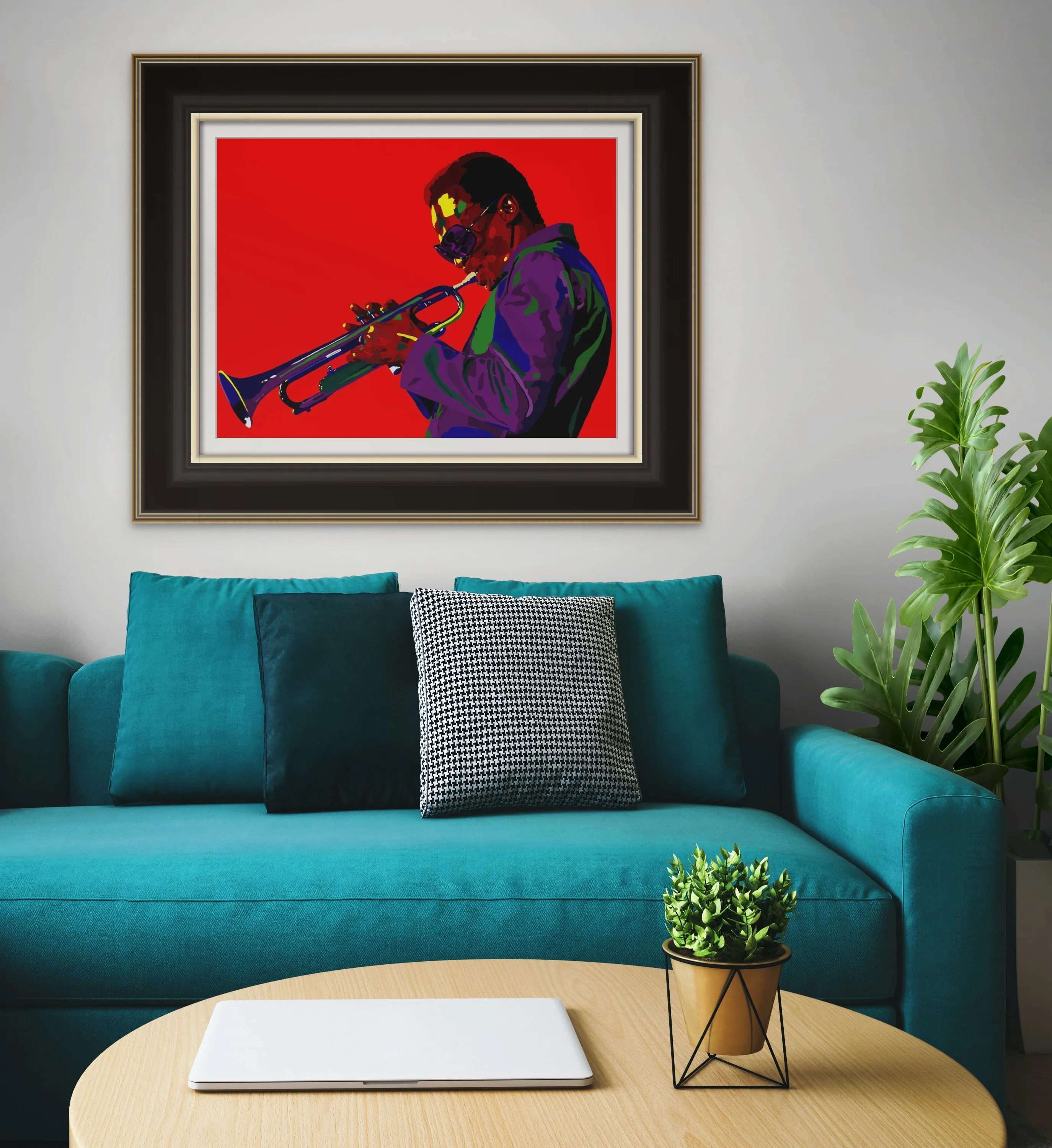 Electric Miles - Miles Davis portrait art - Limited Edition Giclee Wall Art Prints & Wall Decor - Vakseen Art