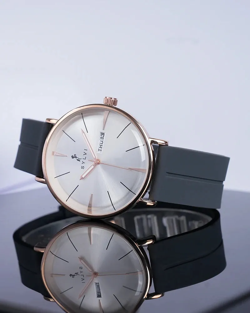 Elegadoom White Rosegold Grey Silicone