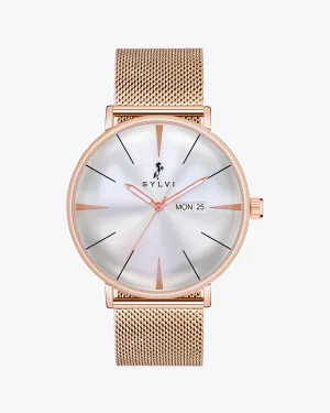 Elegadoom White Rosegold Mesh