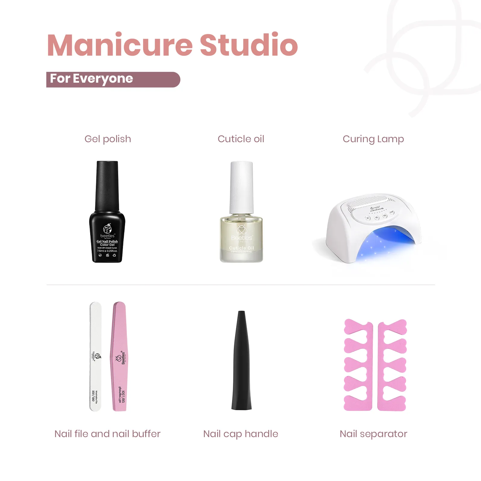 Elegant Girl Starter Kit: Nail Art Gels, Tools & Care Essentials