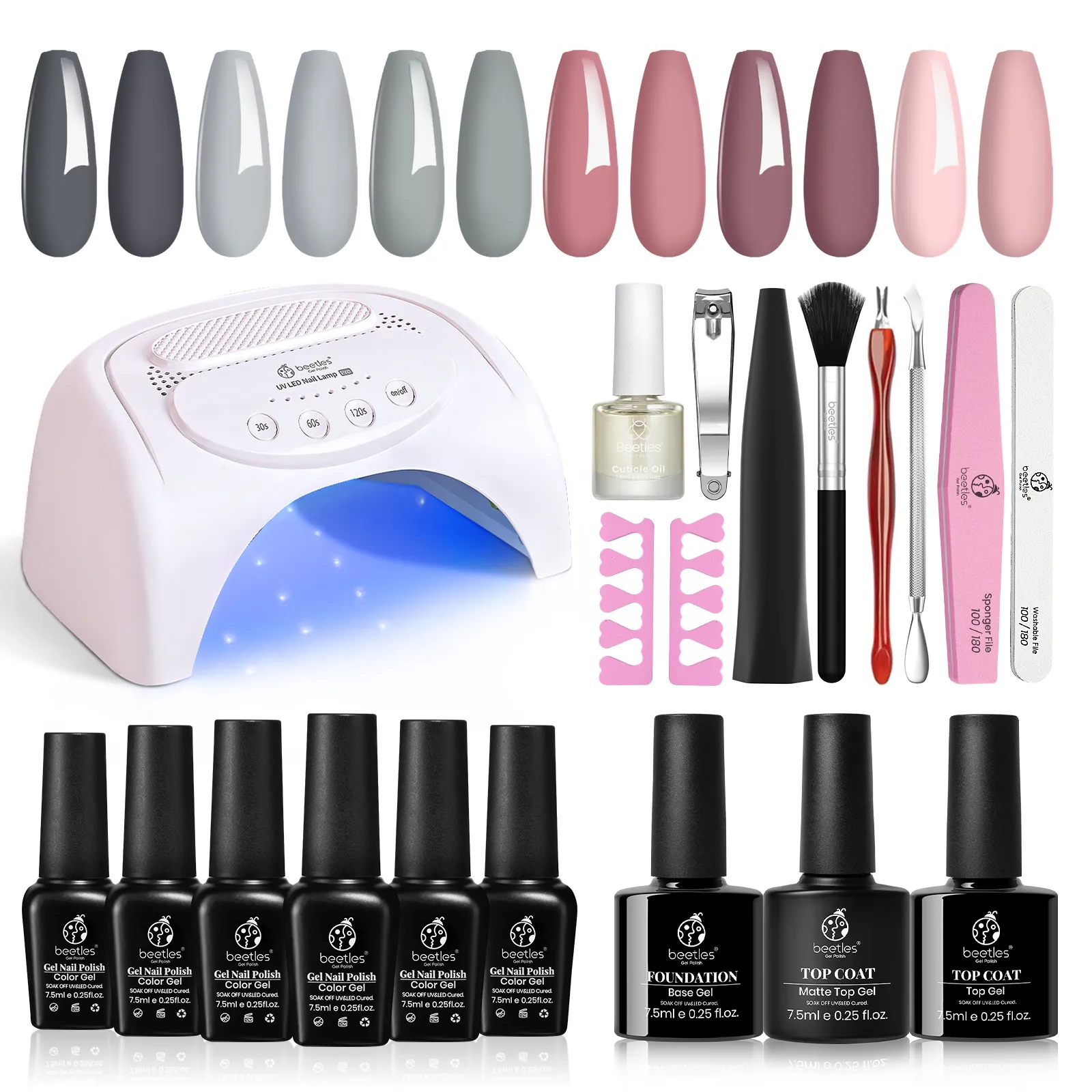 Elegant Girl Starter Kit: Nail Art Gels, Tools & Care Essentials