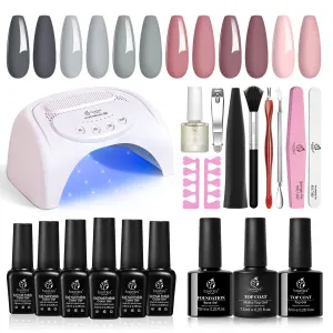 Elegant Girl Starter Kit: Nail Art Gels, Tools & Care Essentials