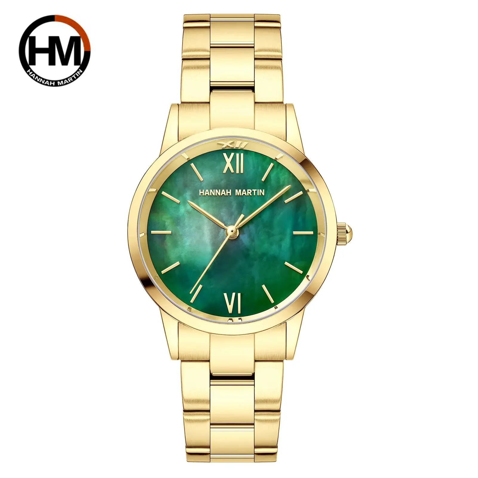 Elegent Rose Gold Women Watch Japan Movement Quartz Waterproof Wristwatches Female round Dial Stain Steel Band Fashion Clock