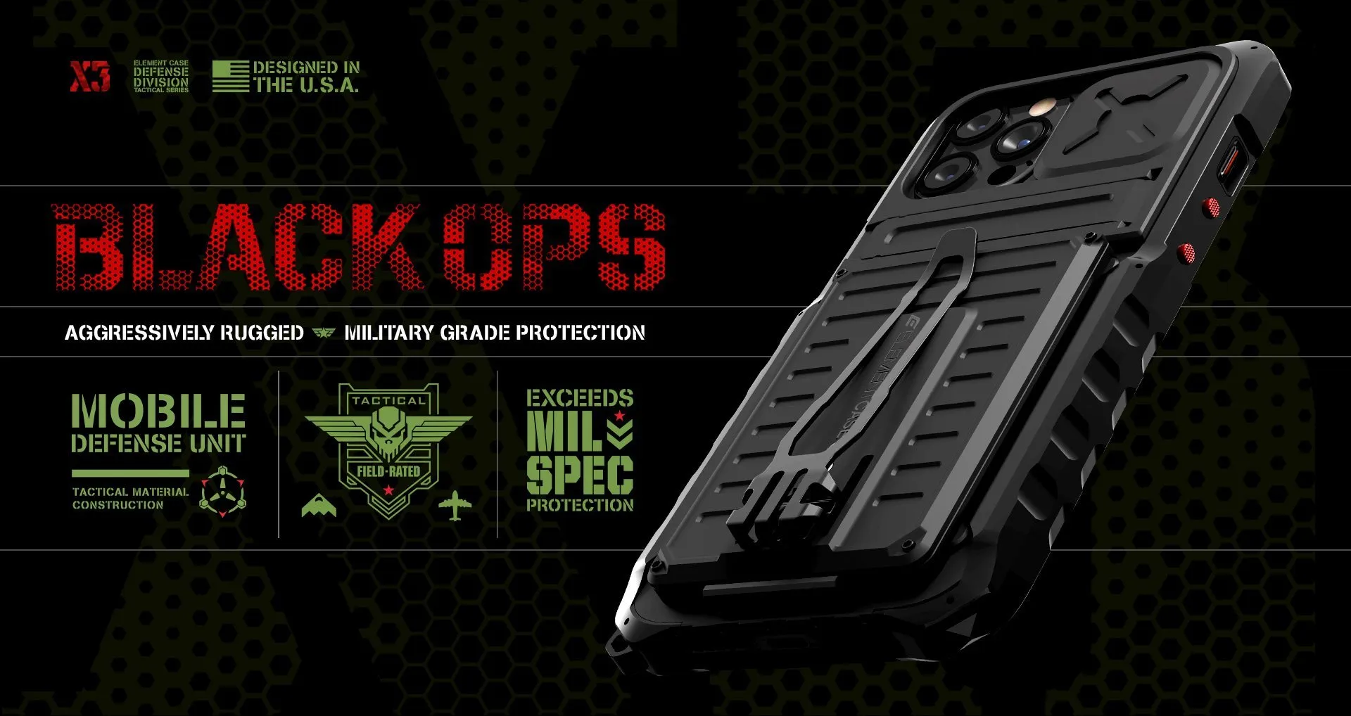 Element Case BLACK OPS  iPhone 12 Pro Max (2020)