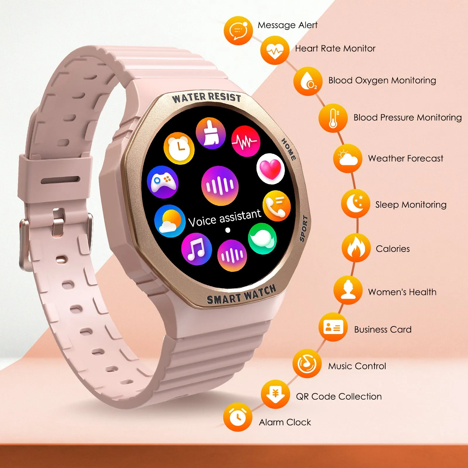 ElGllS Smart Watch For Women(Answer/Make Calls), Fitness WatchWith Heart Rate Blood Pressure SleepMonitor, 1.32" Women Sports SmartWatch For iPhone & Android, RuggedOutdoor Tactical Women's SmartWatch, Simple, Elegant, Cheap