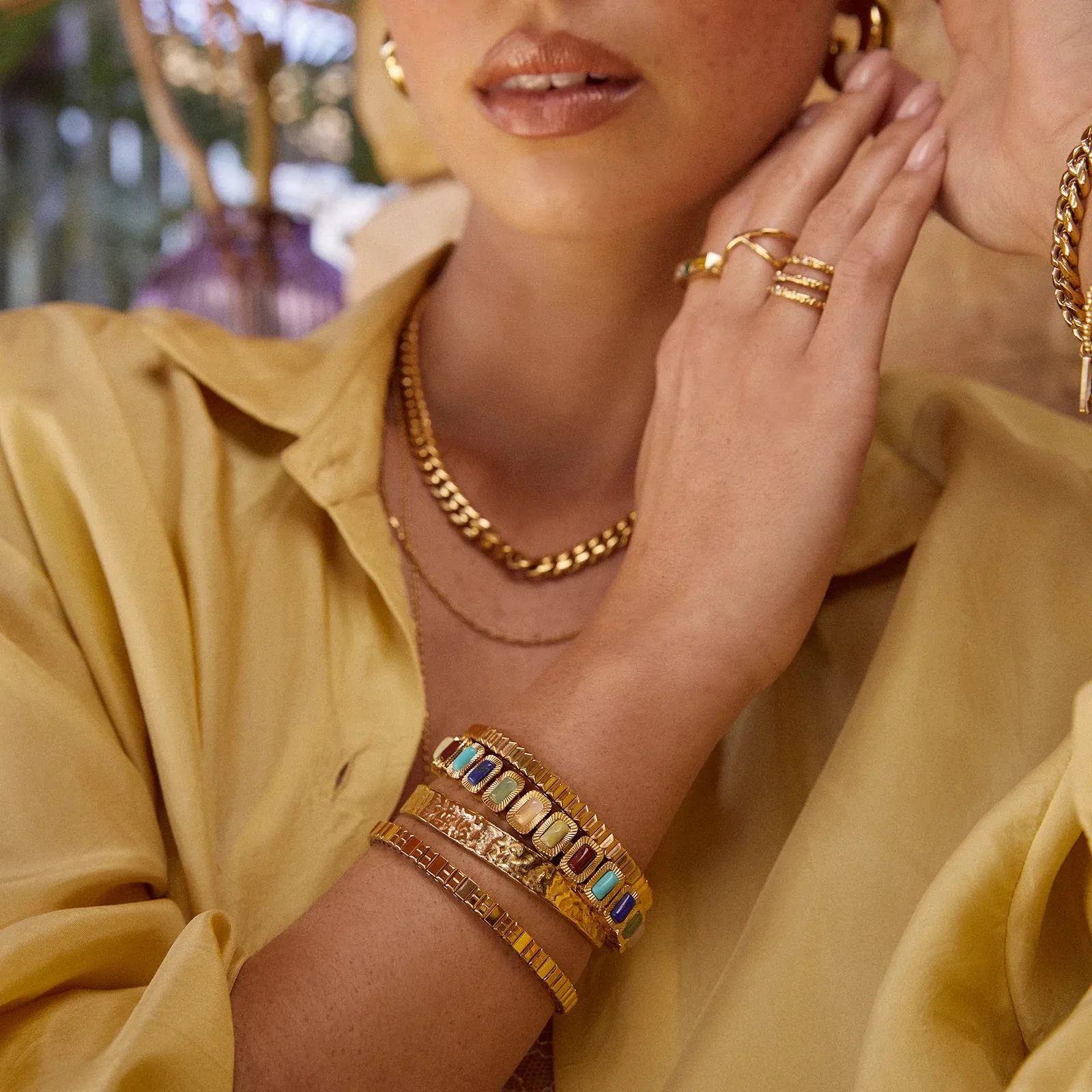 ELKIE GOLD BRACELET