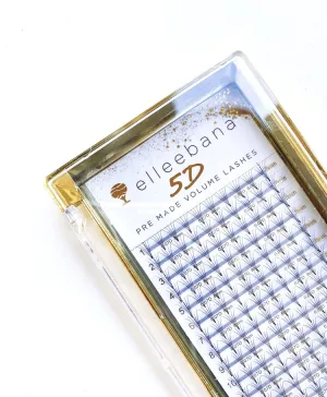 Elleebana 5D Faux Mink Eyelash Extensions D Curl 0.07/ 10mm