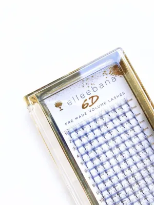 Elleebana 6D Faux Mink Eyelash Extensions C Curl 0.07/ 12mm