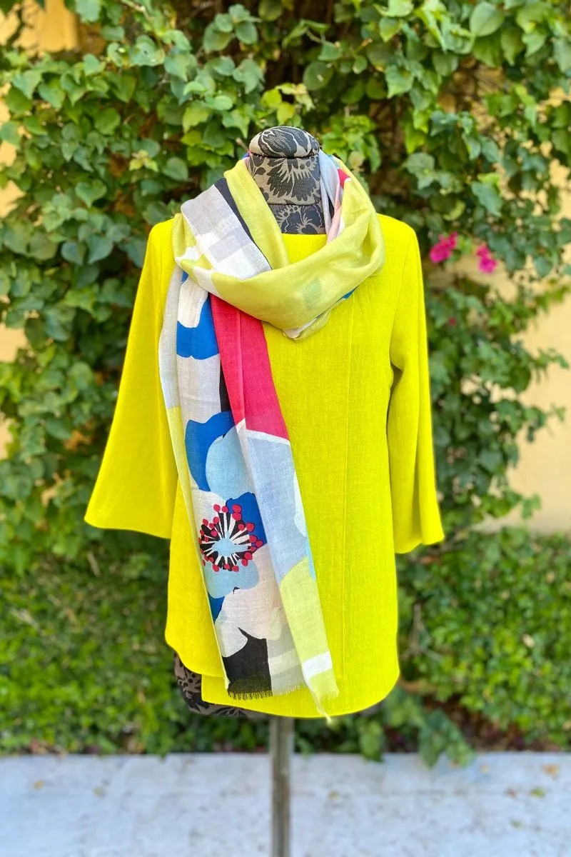 Emmelle Layered Front Microlinen Tunic - Citrus