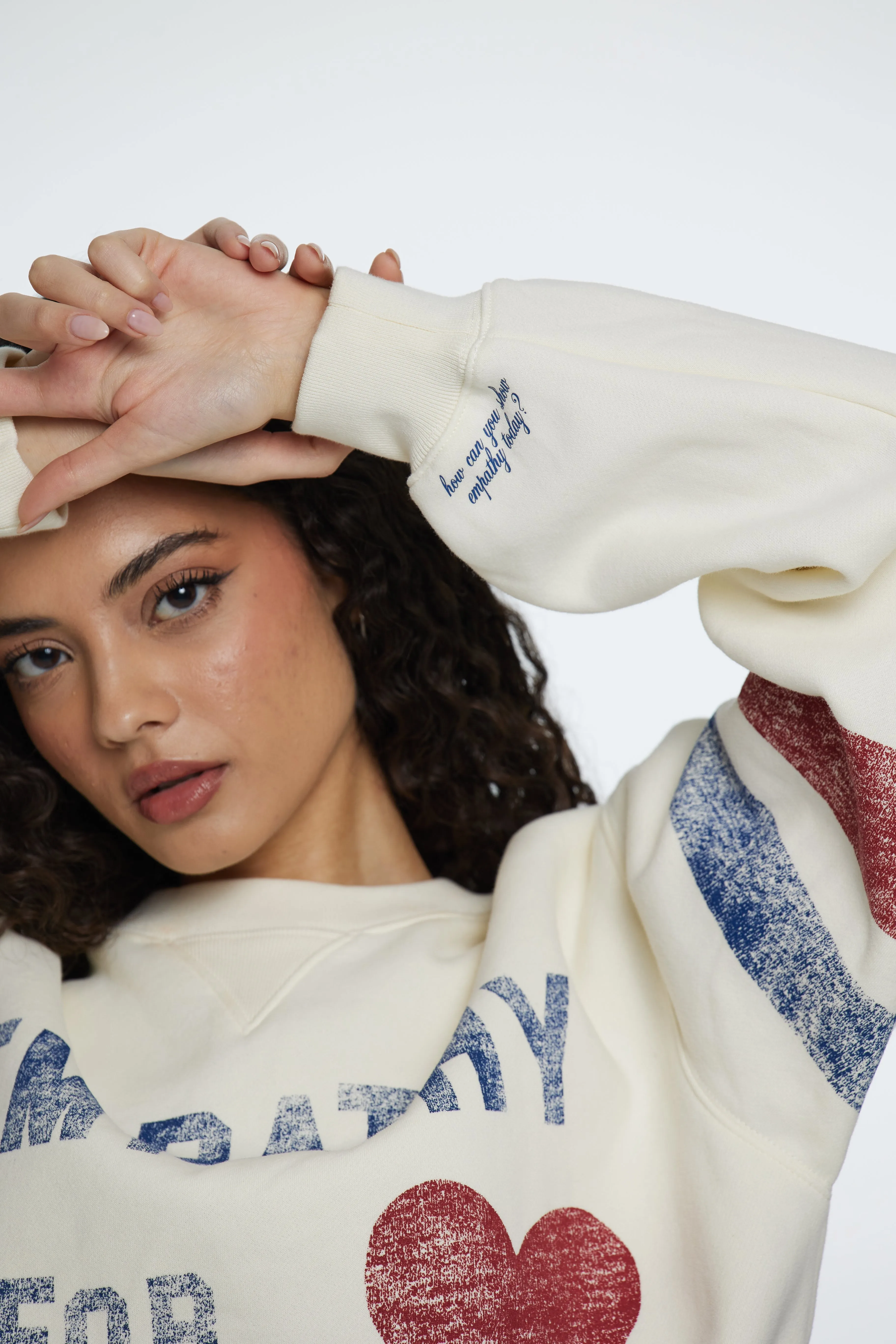 Empathy Is For Lovers Pearl Crewneck