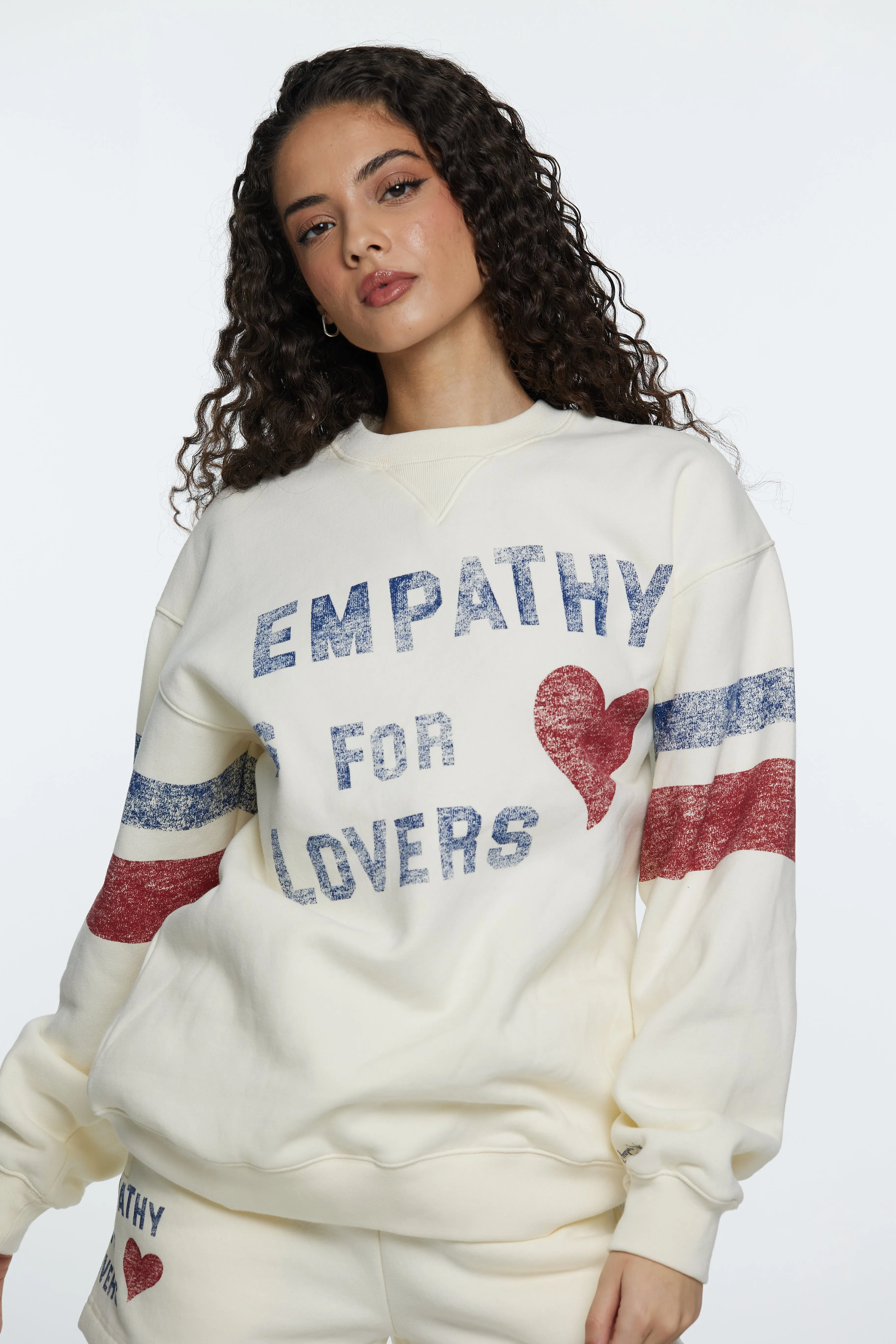 Empathy Is For Lovers Pearl Crewneck