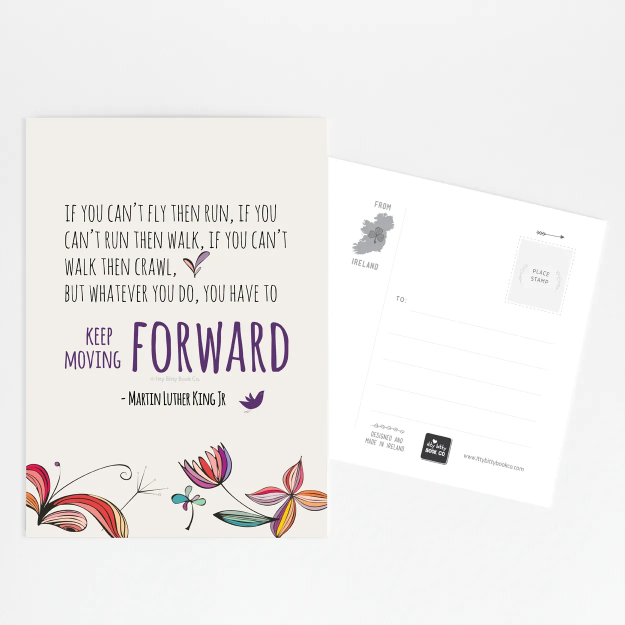 Encouraging Inspirational Quote Postcard | Martin Luther King Quotes