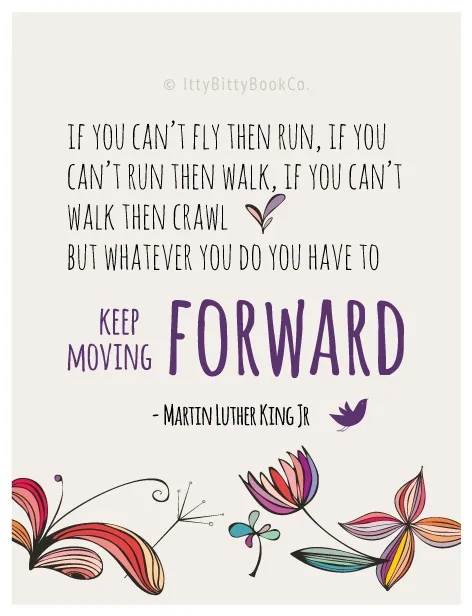 Encouraging Inspirational Quote Postcard | Martin Luther King Quotes