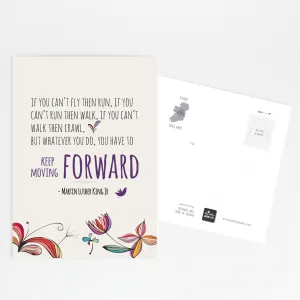 Encouraging Inspirational Quote Postcard | Martin Luther King Quotes