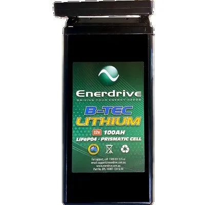 Enerdrive B-Tec Lifep04 12v 100Ah Slimline Lithium Battery