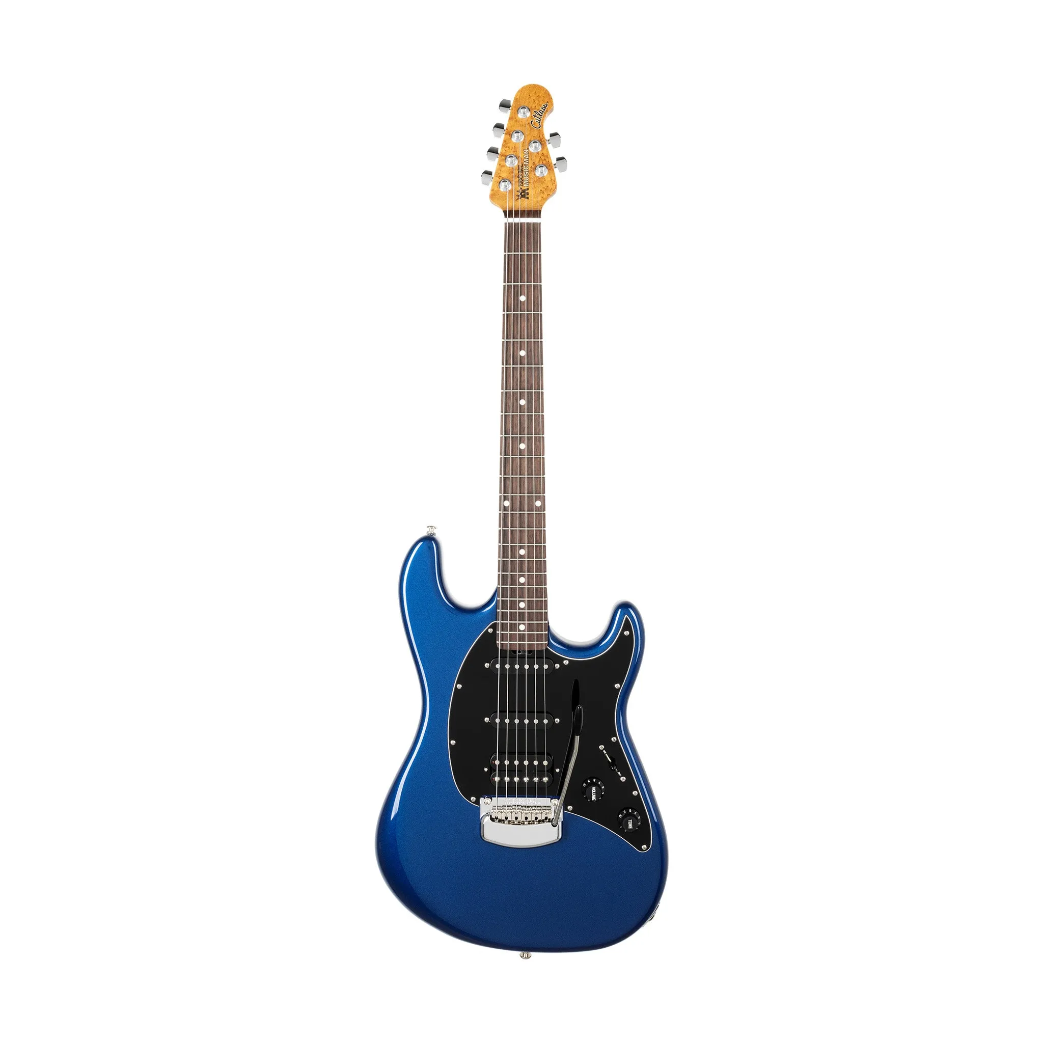 Ernie Ball Music Man Cutlass HSS Electric Guitar, RW FB, Lakeside Blue