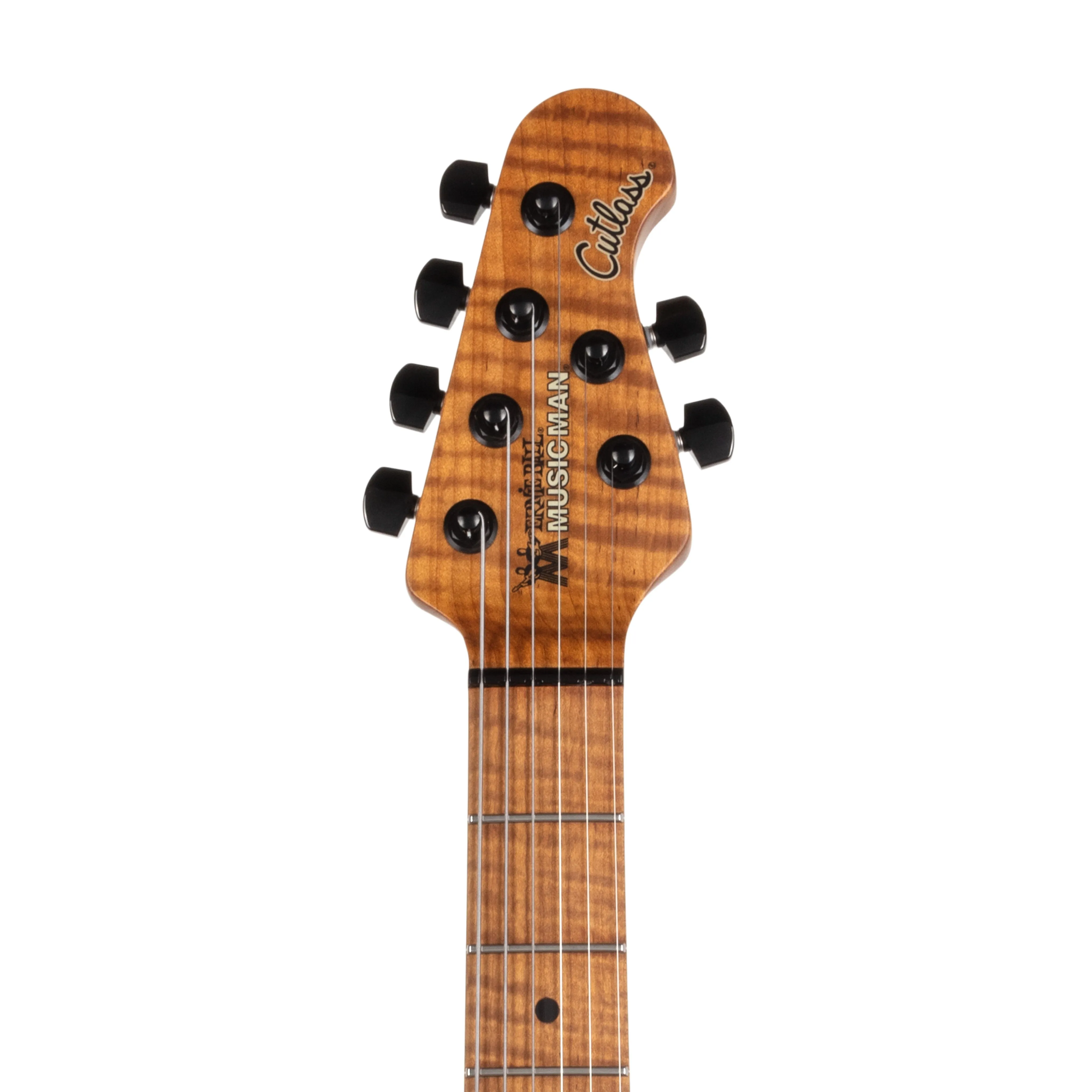 Ernie Ball Music Man Cutlass HT Electric Guitar, Roasted Maple FB, Raspberry Burst