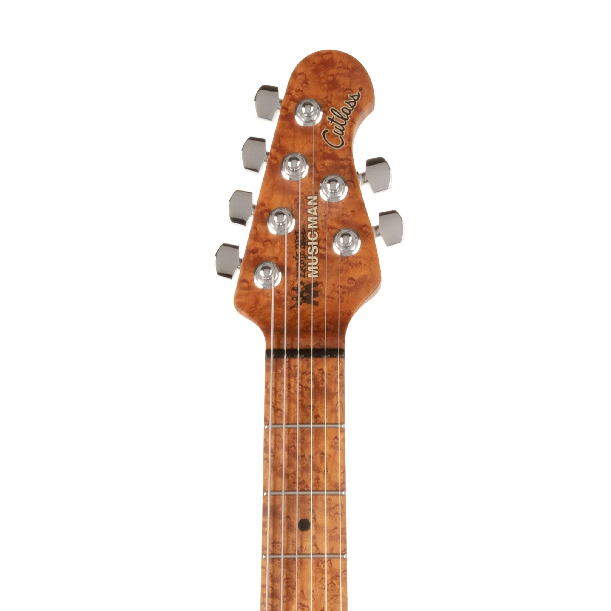 Ernie Ball Music Man Cutlass Trem Electric Guitar, Maple FB, Vintage Tobacco