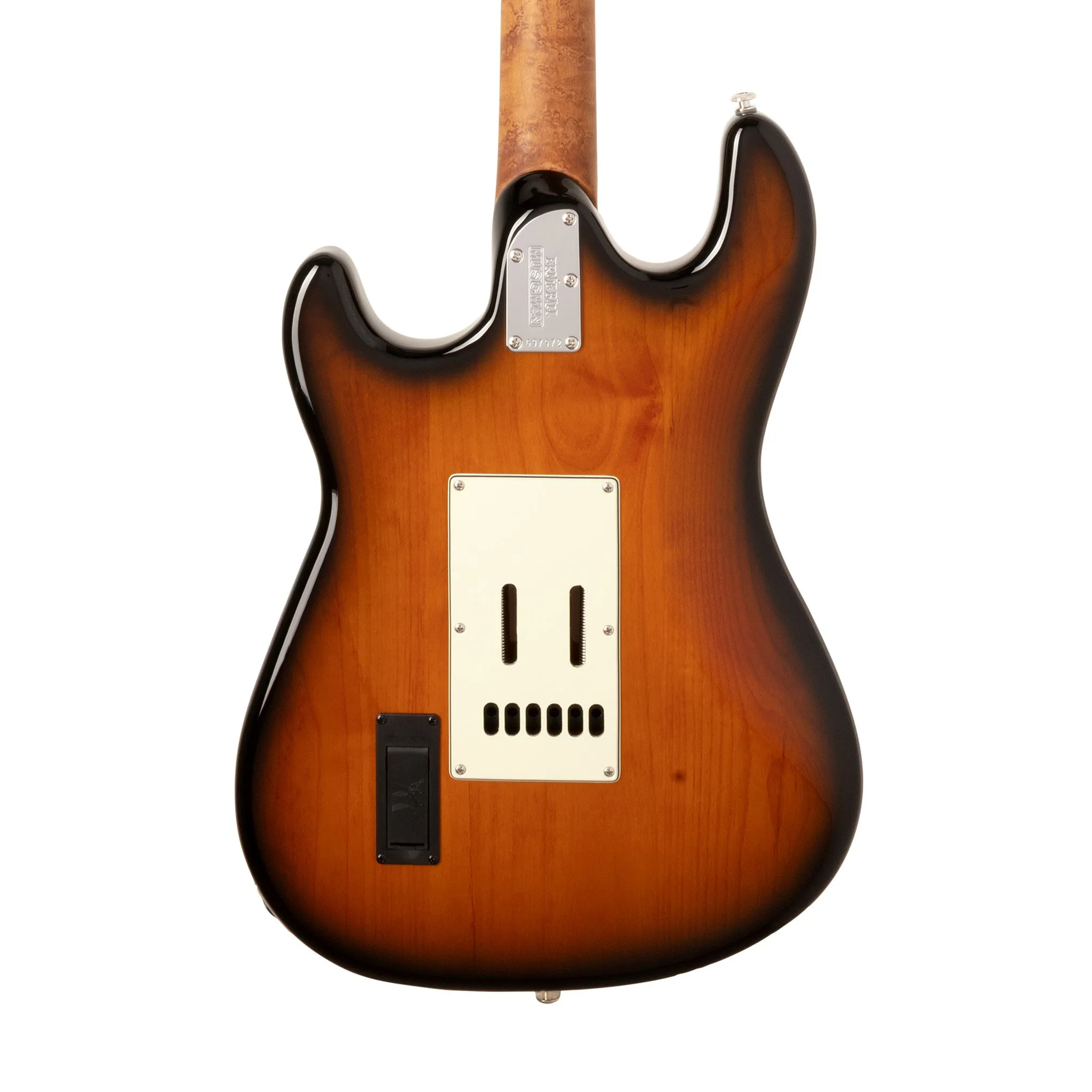 Ernie Ball Music Man Cutlass Trem Electric Guitar, Maple FB, Vintage Tobacco