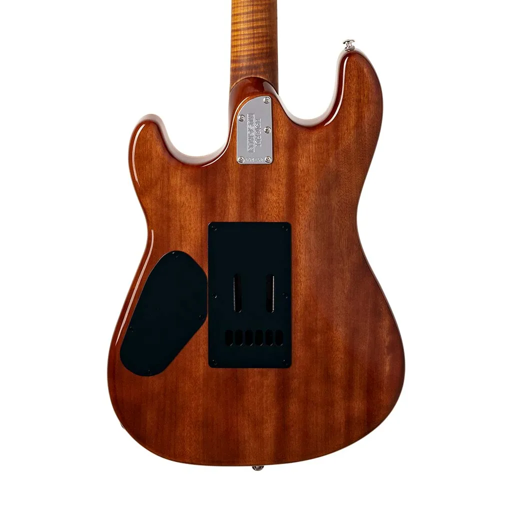 Ernie Ball Music Man Sabre HH Electric Guitar, Maple FB, Honey Suckle