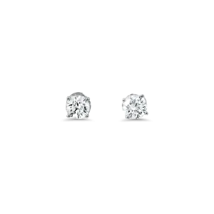 Estate 18k White Gold Diamond Studs - 2.66 ctw