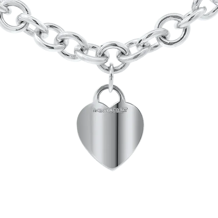 Estate Tiffany & Co. Heart Tag Necklace