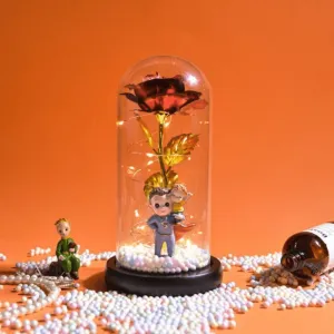 Eternal Galaxy Rose – Forever Decorative Rose in Glass Dome
