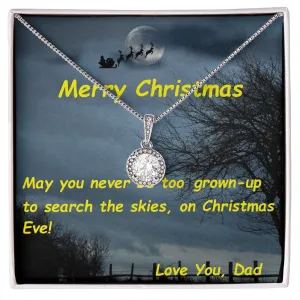 Eternal Hope Necklace,  For Her, for Christmas, Anniversary, Birthday, Valentine's Day, Mother's Day, with Custom Message Card