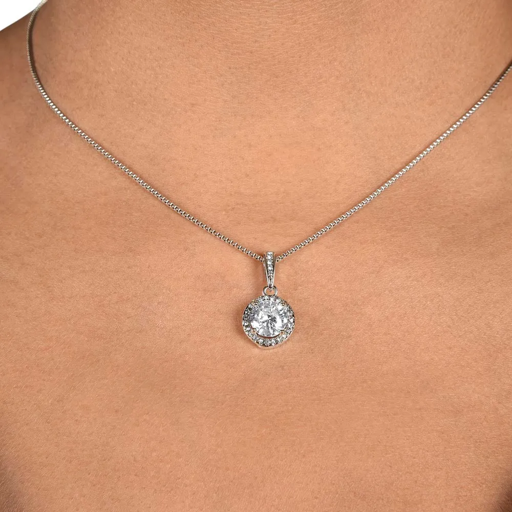 Eternal love pendent To my beautiful wife (With Message Card)