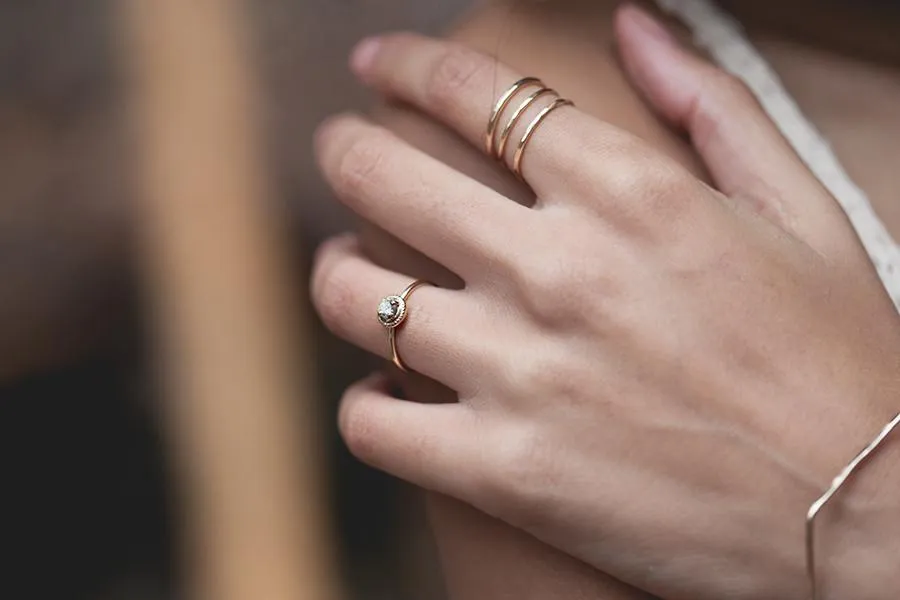 Evelyn Milgrain GIA Diamond Ring
