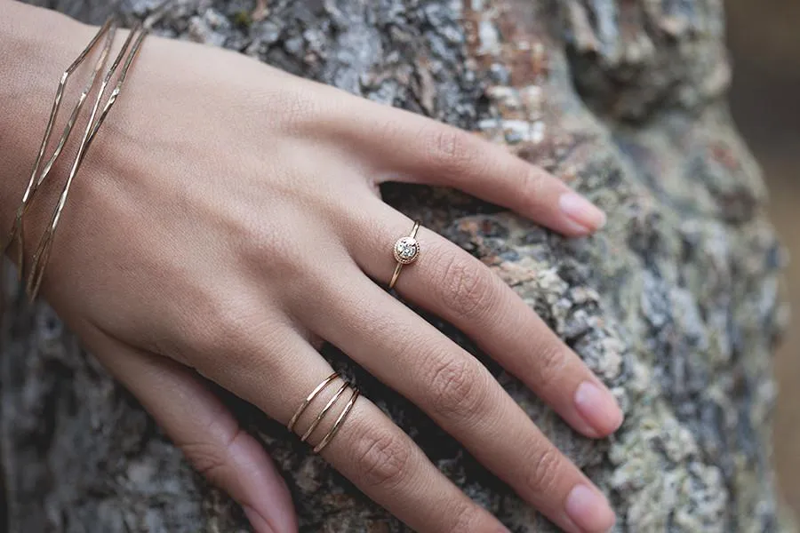 Evelyn Milgrain GIA Diamond Ring