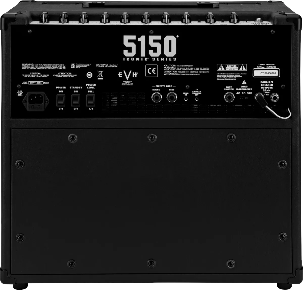 EVH  5150 Iconic Series 15W 1X10 Combo, Black, 2257300010