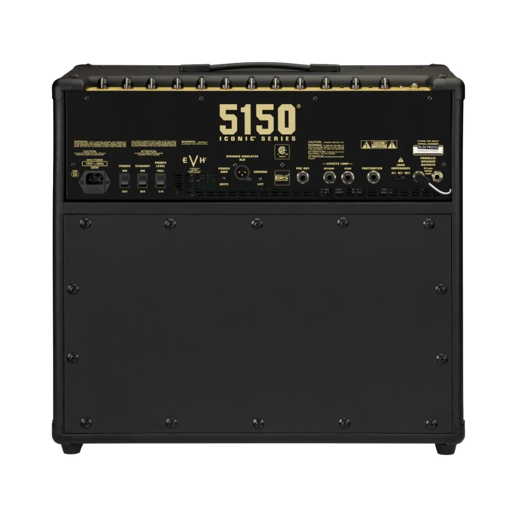 EVH 5150 Iconic Series 40 Watt EL34 1x12 Combo 240V AUS - Black