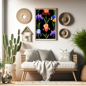 EXOTIC EDEN: An Eclectic Floral Digital Download Wall Art |Colorful Printable Wall Art