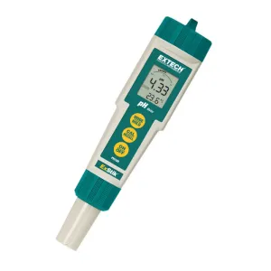 Extech PH100 Waterproof pH Meter with Flat Electrode