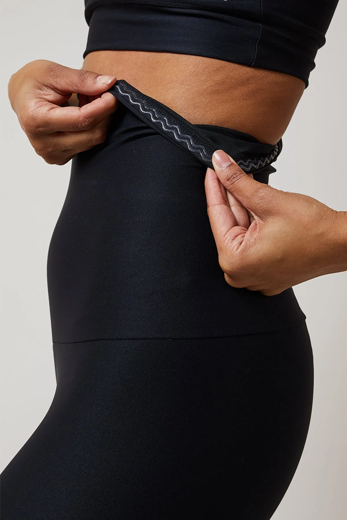 Extra Strong Compression Tummy Control High Waisted Sport Leggings Black