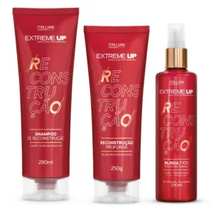Extreme Up Wires Shielding Deep Reconstruction Hair Kit 2 Itens - Itallian Hair Tech