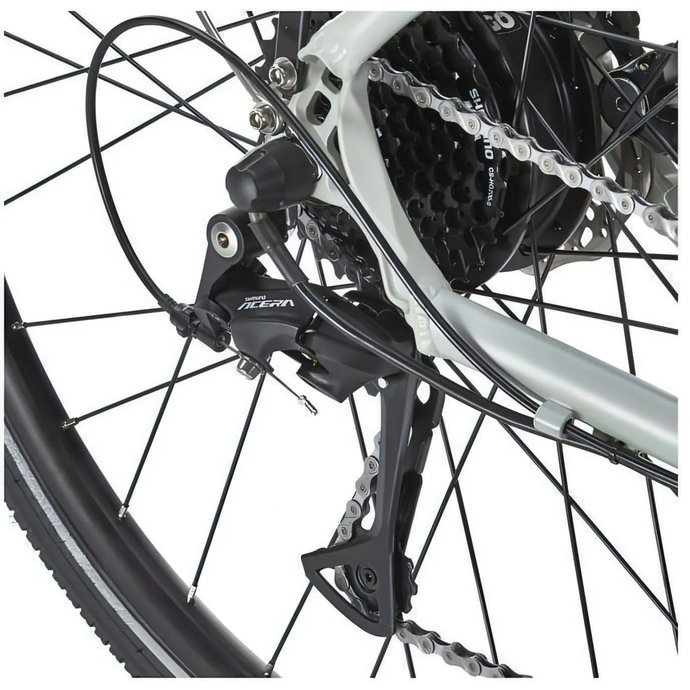 Ezego Commute INT Electric Hybrid Bike - Grey
