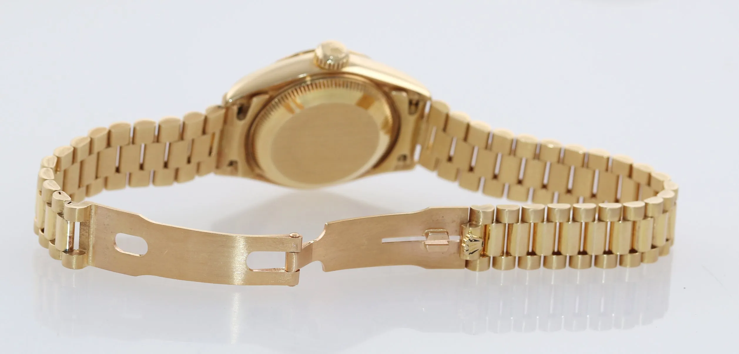 FACTORY Diamonds Ladies Rolex Quickset  President 26mm 69178 Yellow Gold Watch