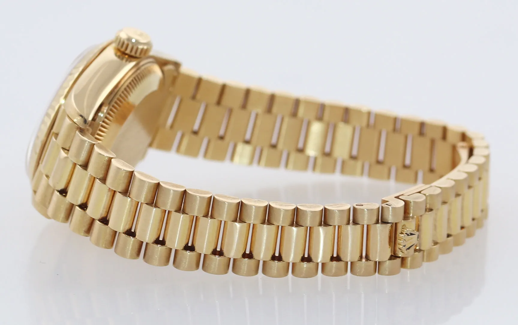FACTORY Diamonds Ladies Rolex Quickset  President 26mm 69178 Yellow Gold Watch