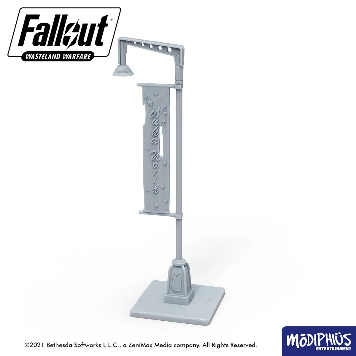 Fallout: Wasteland Warfare - Print at Home - Nuka World Parking Lot STL