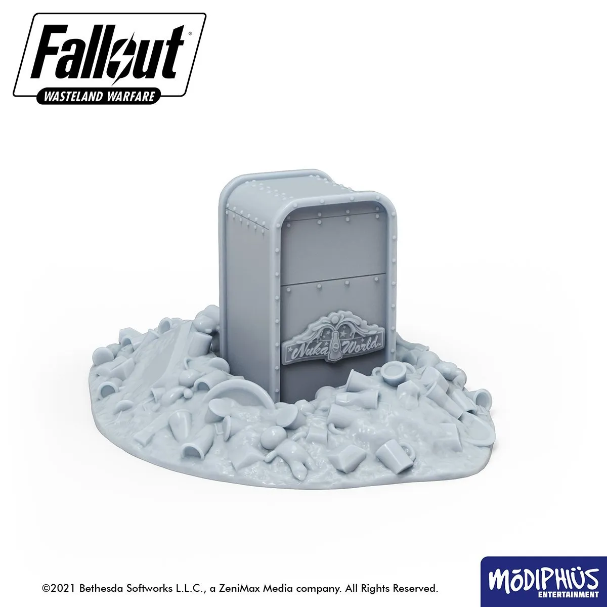 Fallout: Wasteland Warfare - Print at Home - Nuka World Parking Lot STL